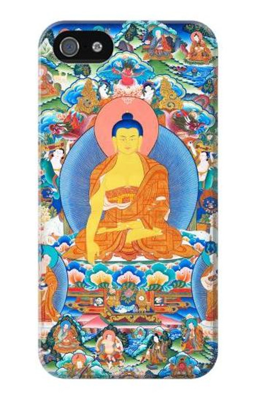 W1256 Buddha Paint Case Cover Custodia e Flip Case per iPhone 5 5S SE