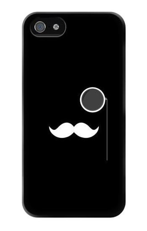 W1946 Sir Mustache Minimalism Case Cover Custodia e Flip Case per iPhone 5 5S SE
