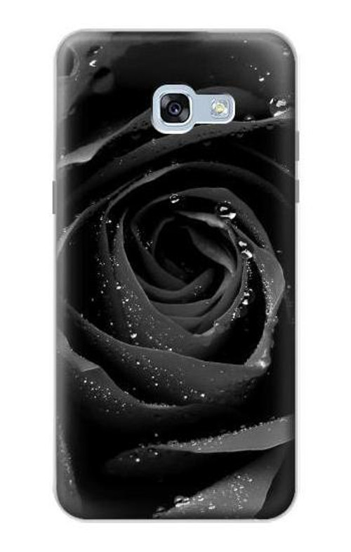 W1598 Black Rose Case Cover Custodia e Flip Case per Samsung Galaxy A5 (2017) W1598 Black Rose Case Cover Custodia e Flip Case per Samsung Galaxy A5 (2017)