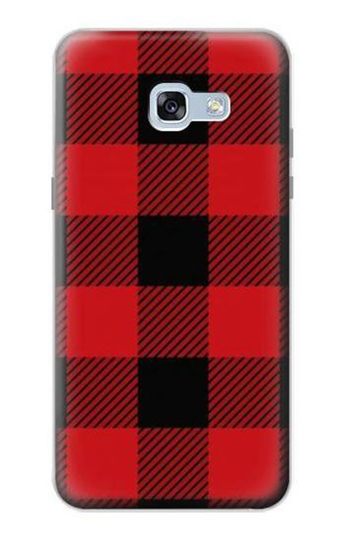 W2931 Red Buffalo Check Pattern Case Cover Custodia e Flip Case per Samsung Galaxy A5 (2017)