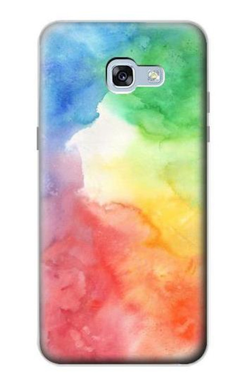 W2945 Colorful Watercolor Case Cover Custodia e Flip Case per Samsung Galaxy A5 (2017)