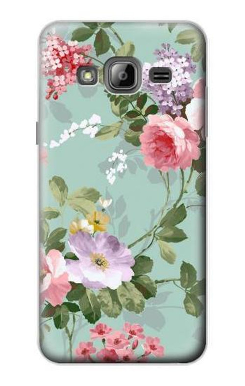 W2178 Flower Floral Art Painting Case Cover Custodia e Flip Case per Samsung Galaxy J3 (2016)