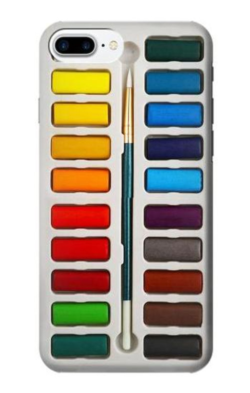 W3243 Watercolor Paint Set Case Cover Custodia e Flip Case per iPhone 7 Plus, iPhone 8 Plus