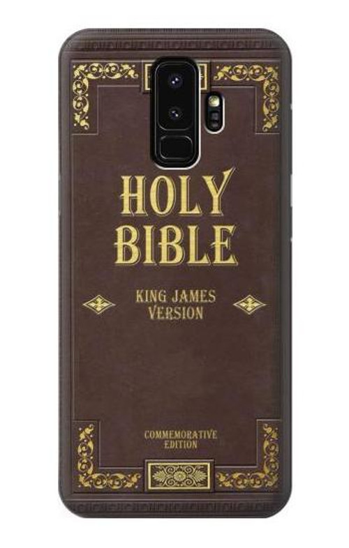 W2889 Holy Bible Cover King James Version Case Cover Custodia e Flip Case per Samsung Galaxy S9 Plus