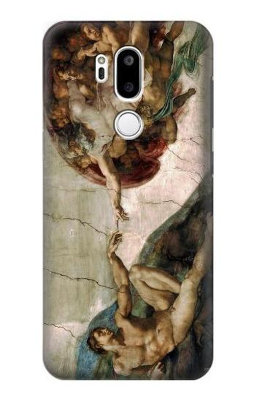 W0179 Michelangelo Creation of Adam Case Cover Custodia e Flip Case per LG G7 ThinQ