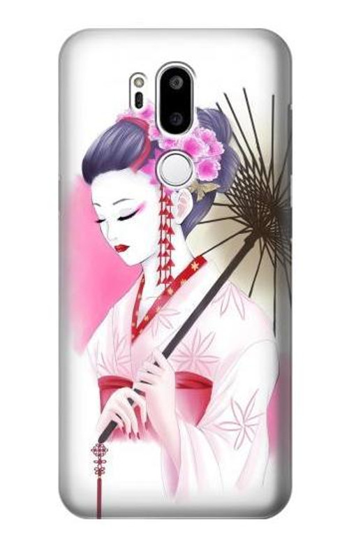 W2579 Japanese Traditional Geisha Kimono Case Cover Custodia e Flip Case per LG G7 ThinQ