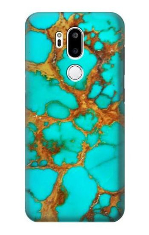 W2688 Aqua Copper Turquoise Gemstone Graphic Case Cover Custodia e Flip Case per LG G7 ThinQ