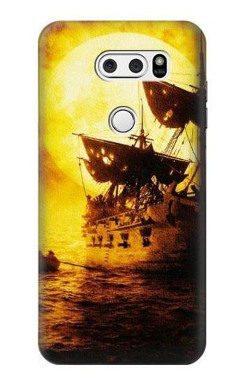W0841 Pirates Black Pearl Case Cover Custodia e Flip Case per LG V30, LG V30 Plus, LG V30S ThinQ, LG V35, LG V35 ThinQ