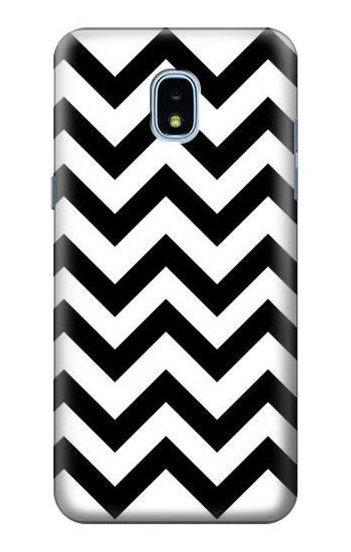W1613 Chevron Zigzag Case Cover Custodia e Flip Case per Samsung Galaxy J3 (2018), J3 Star, J3 V 3rd Gen, J3 Orbit, J3 Achieve, Express Prime 3, Amp Prime 3