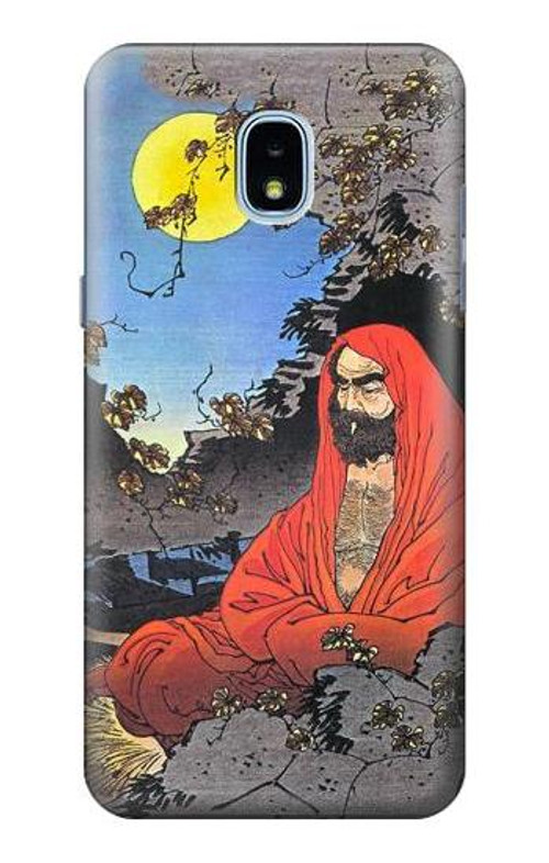 W2234 Zen Master Bodhidharma Yoshitoshi Case Cover Custodia e Flip Case per Samsung Galaxy J3 (2018), J3 Star, J3 V 3rd Gen, J3 Orbit, J3 Achieve, Express Prime 3, Amp Prime 3