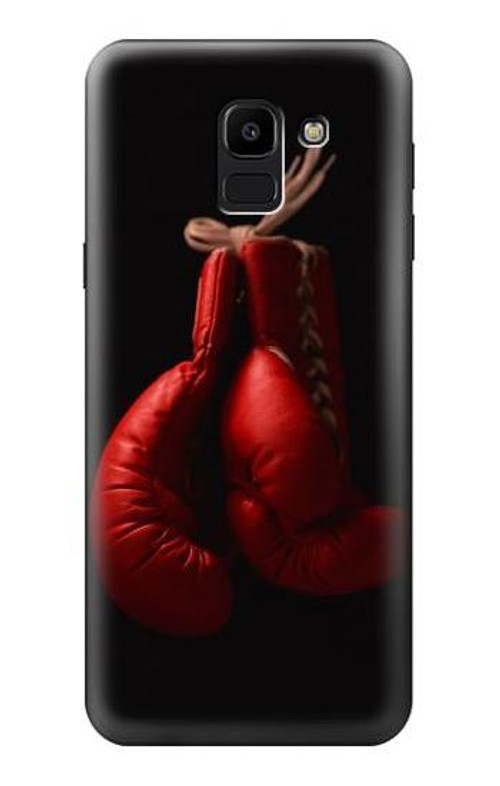 W1253 Boxing Glove Case Cover Custodia e Flip Case per Samsung Galaxy J6 (2018)