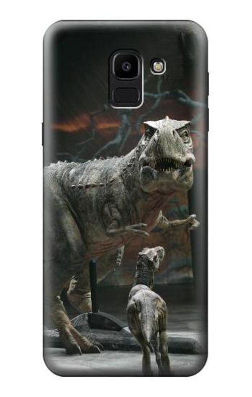 W1288 Dinosaur T Rex Museum Case Cover Custodia e Flip Case per Samsung Galaxy J6 (2018)