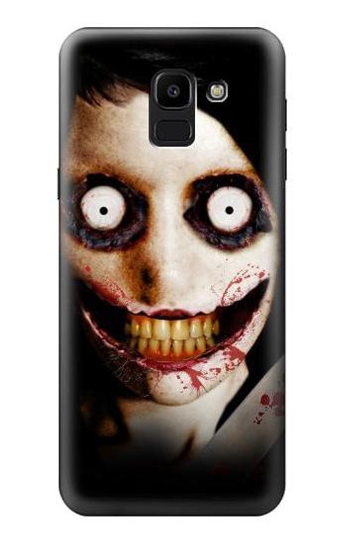 W1344 Jeff the Killer Case Cover Custodia e Flip Case per Samsung Galaxy J6 (2018)