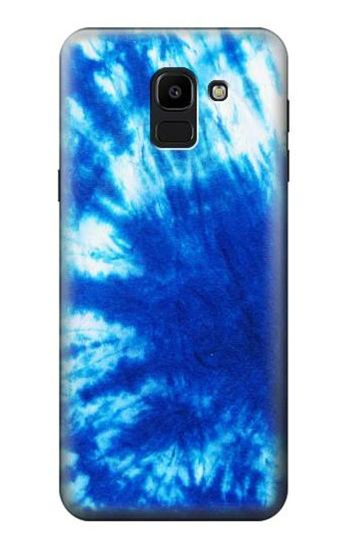 W1869 Tie Dye Blue Case Cover Custodia e Flip Case per Samsung Galaxy J6 (2018)
