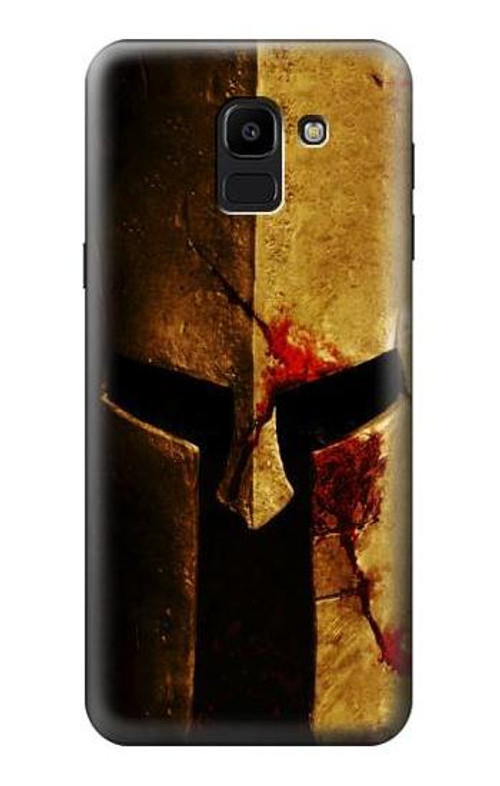 W2439 Warrior Spartan Helmet Case Cover Custodia e Flip Case per Samsung Galaxy J6 (2018)
