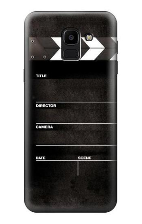 W2479 Director Clapboard Case Cover Custodia e Flip Case per Samsung Galaxy J6 (2018)