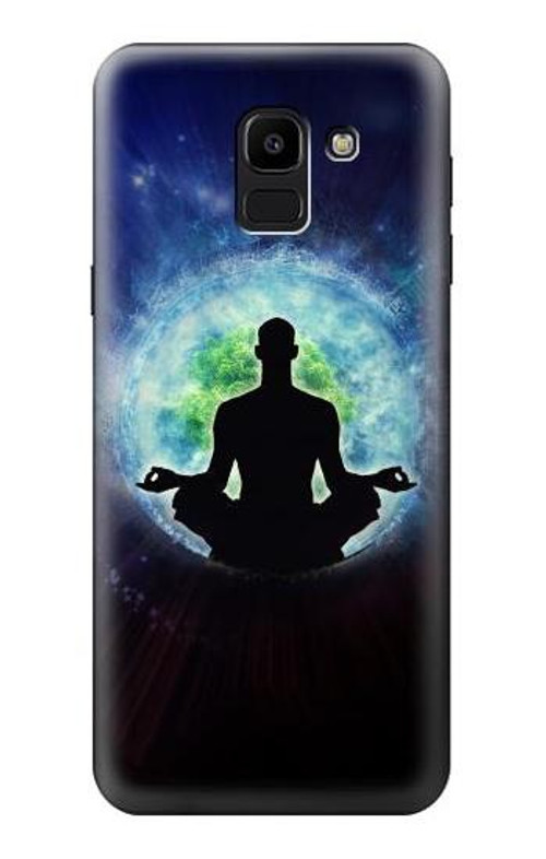 W2527 Yoga Nature Universe Case Cover Custodia e Flip Case per Samsung Galaxy J6 (2018)
