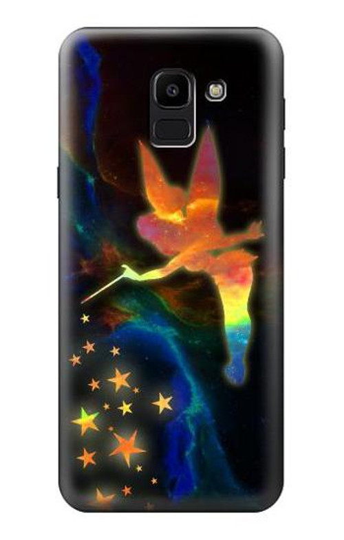 W2583 Tinkerbell Magic Sparkle Case Cover Custodia e Flip Case per Samsung Galaxy J6 (2018)