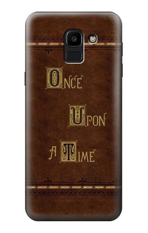W2643 Once Upon A Time Book Case Cover Custodia e Flip Case per Samsung Galaxy J6 (2018)