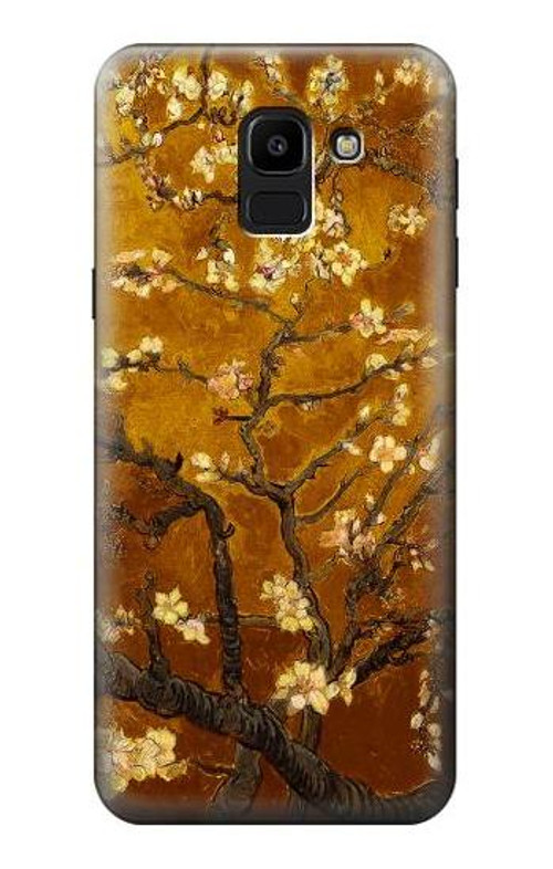 W2663 Yellow Blossoming Almond Tree Van Gogh Case Cover Custodia e Flip Case per Samsung Galaxy J6 (2018)