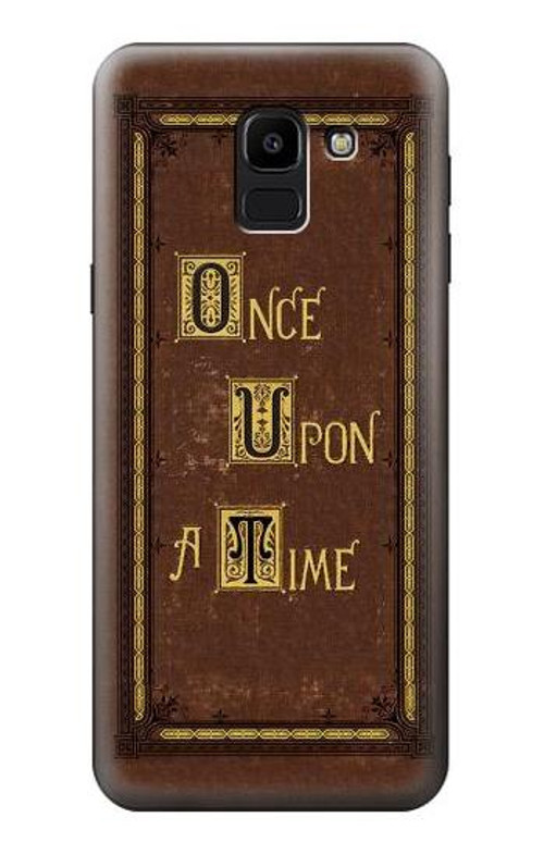 W2824 Once Upon a Time Book Cover Case Cover Custodia e Flip Case per Samsung Galaxy J6 (2018)