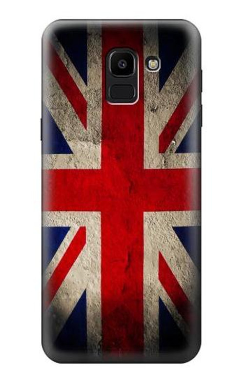 W2894 Vintage British Flag Case Cover Custodia e Flip Case per Samsung Galaxy J6 (2018)