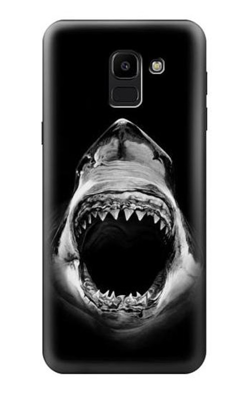 W3100 Great White Shark Case Cover Custodia e Flip Case per Samsung Galaxy J6 (2018)
