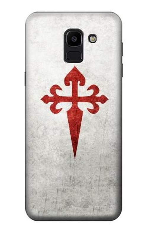 W3200 Order of Santiago Cross of Saint James Case Cover Custodia e Flip Case per Samsung Galaxy J6 (2018)