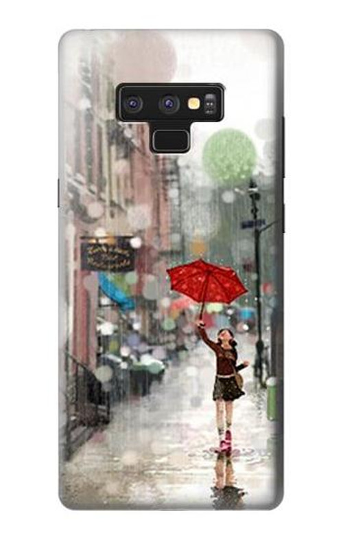 W0108 Girl in The Rain Case Cover Custodia e Flip Case per Note 9 Samsung Galaxy Note9