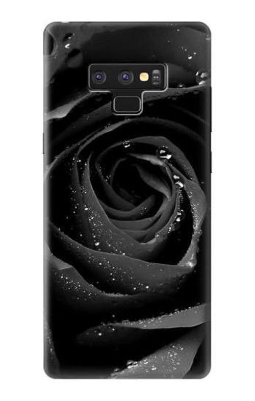 W1598 Black Rose Case Cover Custodia e Flip Case per Note 9 Samsung Galaxy Note9