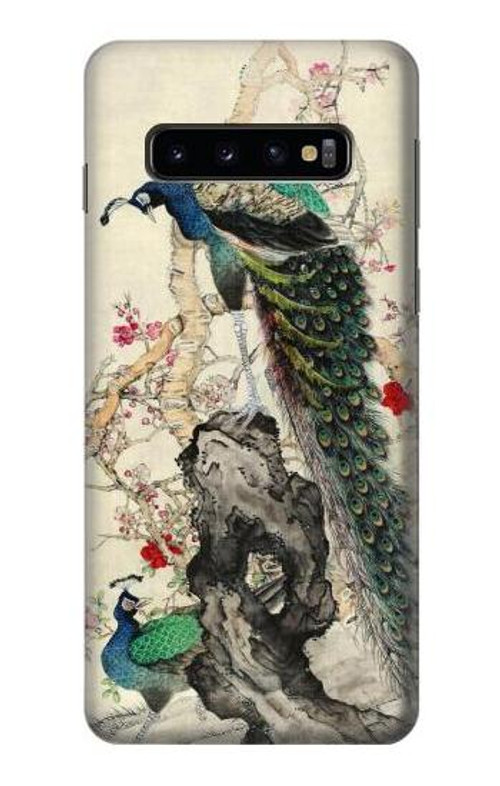 W2086 Peacock Painting Case Cover Custodia e Flip Case per Samsung Galaxy S10