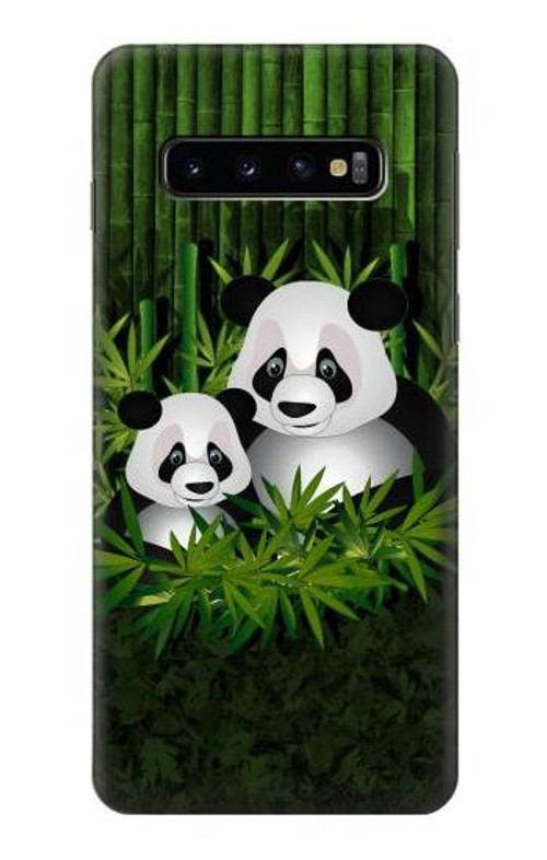 W2441 Panda Family Bamboo Forest Case Cover Custodia e Flip Case per Samsung Galaxy S10