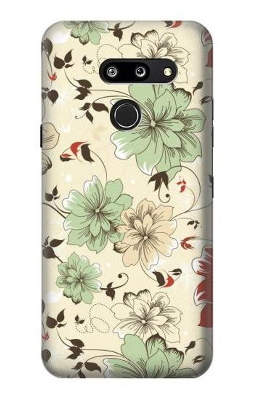 W2179 Flower Floral Vintage Art Pattern Case Cover Custodia e Flip Case per LG G8 ThinQ
