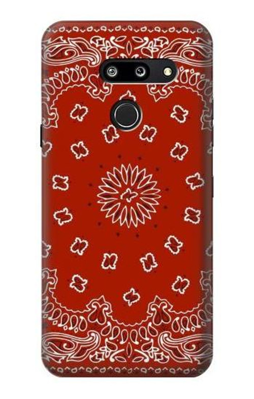 W3355 Bandana Red Pattern Case Cover Custodia e Flip Case per LG G8 ThinQ