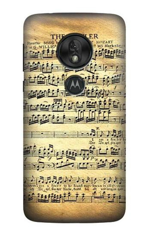 W2667 The Fowler Mozart Music Sheet Case Cover Custodia e Flip Case per Motorola Moto G7 Play