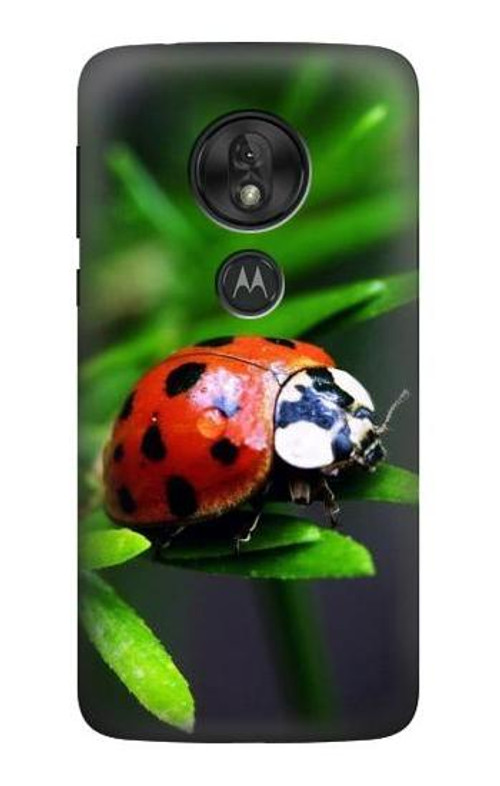 W0263 Ladybug Case Cover Custodia e Flip Case per Motorola Moto G7 Power