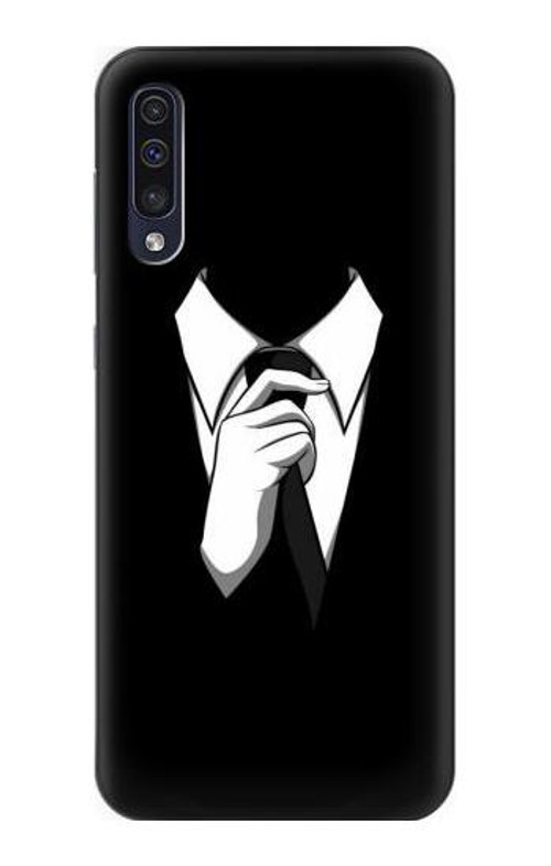 W1591 Anonymous Man in Black Suit Case Cover Custodia e Flip Case per Samsung Galaxy A70