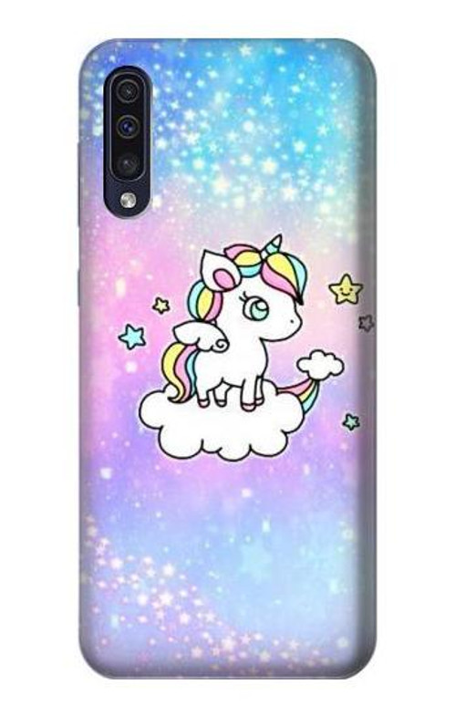 W3256 Cute Unicorn Cartoon Case Cover Custodia e Flip Case per Samsung Galaxy A70