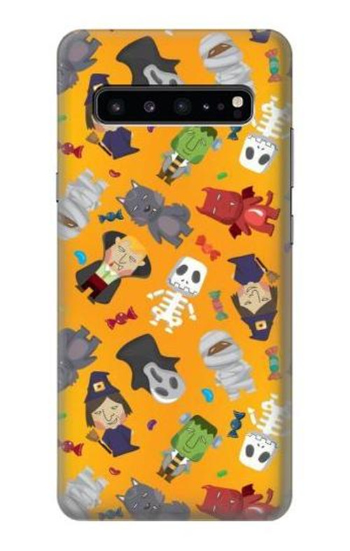 W3275 Cute Halloween Cartoon Pattern Case Cover Custodia e Flip Case per Samsung Galaxy S10 5G