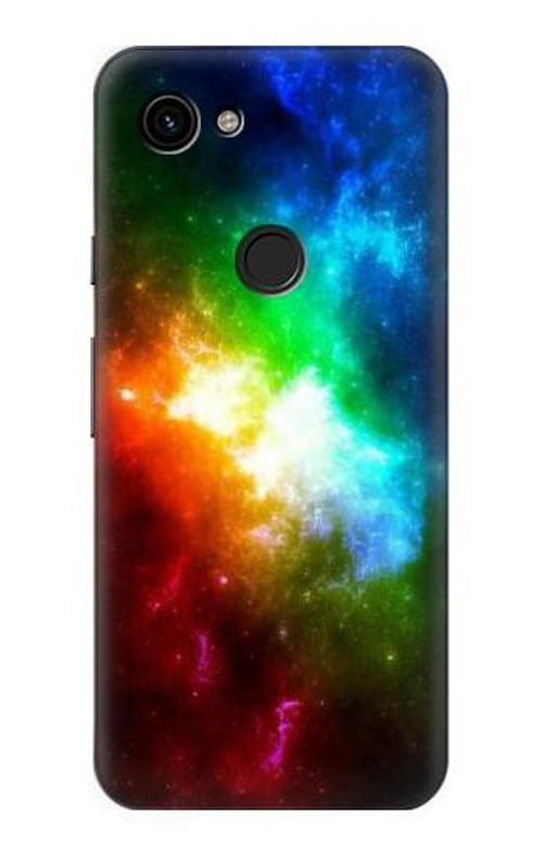 W2312 Colorful Rainbow Space Galaxy Case Cover Custodia e Flip Case per Google Pixel 3a