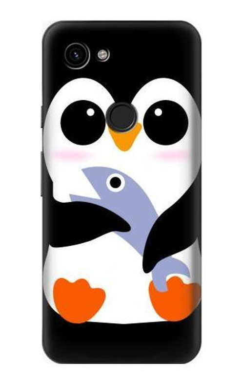 W2631 Cute Baby Penguin Case Cover Custodia e Flip Case per Google Pixel 3a