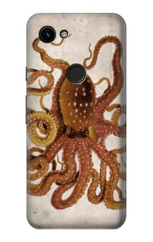 W2801 Vintage Octopus Case Cover Custodia e Flip Case per Google Pixel 3a