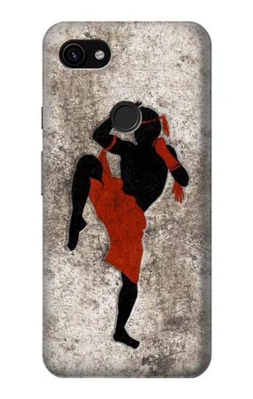 W2634 Muay Thai Kickboxing Martial Art Case Cover Custodia e Flip Case per Google Pixel 3a XL