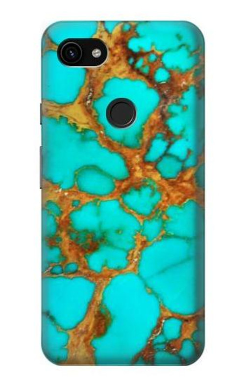 W2688 Aqua Copper Turquoise Gemstone Graphic Case Cover Custodia e Flip Case per Google Pixel 3a XL