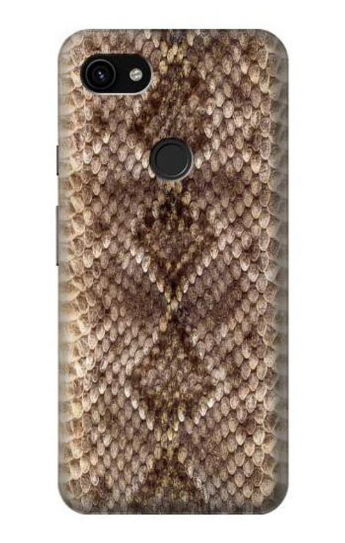 W2875 Rattle Snake Skin Graphic Printed Case Cover Custodia e Flip Case per Google Pixel 3a XL
