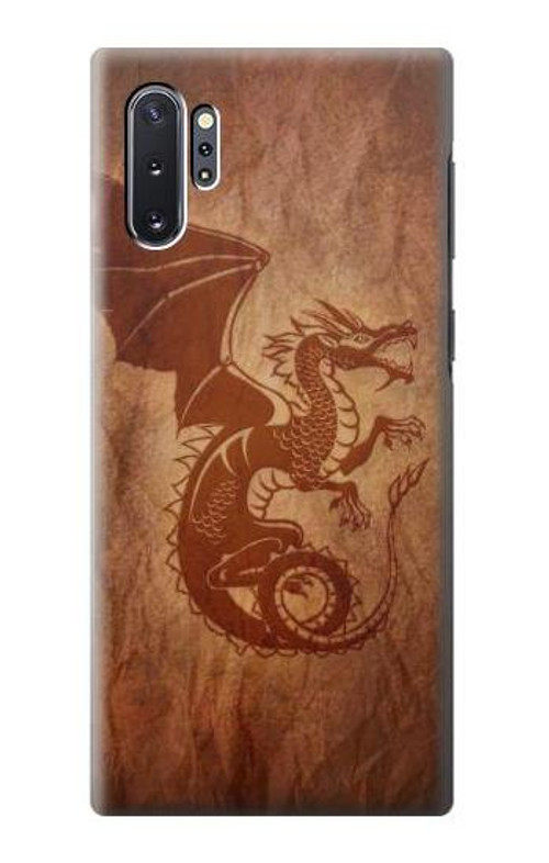 W3086 Red Dragon Tattoo Case Cover Custodia e Flip Case per Samsung Galaxy Note 10 Plus