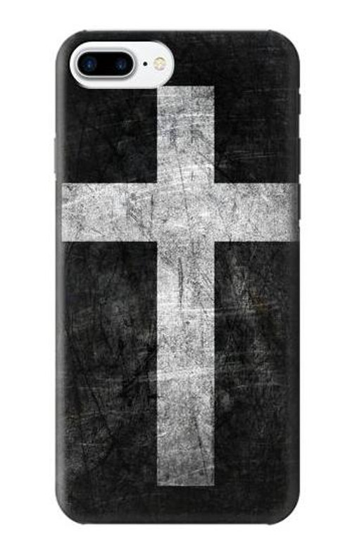 W3491 Christian Cross Case Cover Custodia e Flip Case per iPhone 7 Plus, iPhone 8 Plus