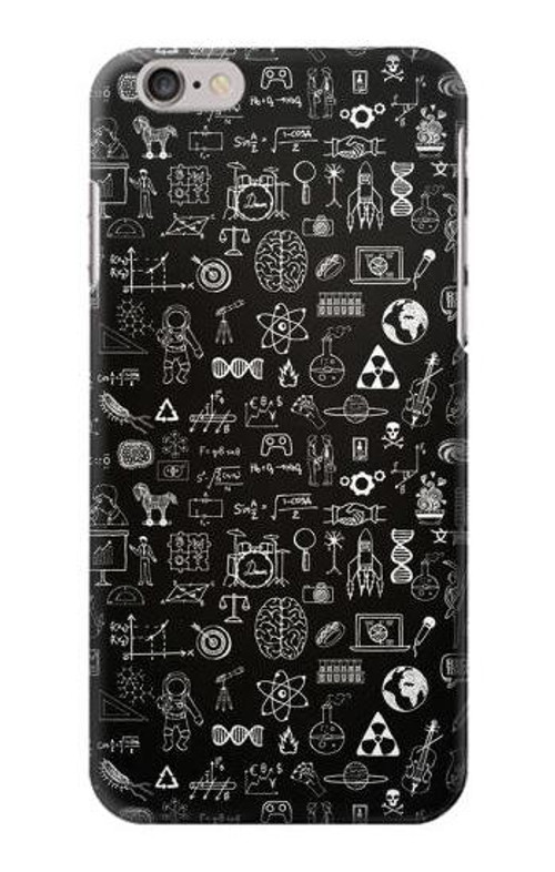 W3426 Blackboard Science Case Cover Custodia e Flip Case per iPhone 6 6S