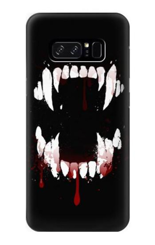 W3527 Vampire Teeth Bloodstain Case Cover Custodia e Flip Case per Note 8 Samsung Galaxy Note8