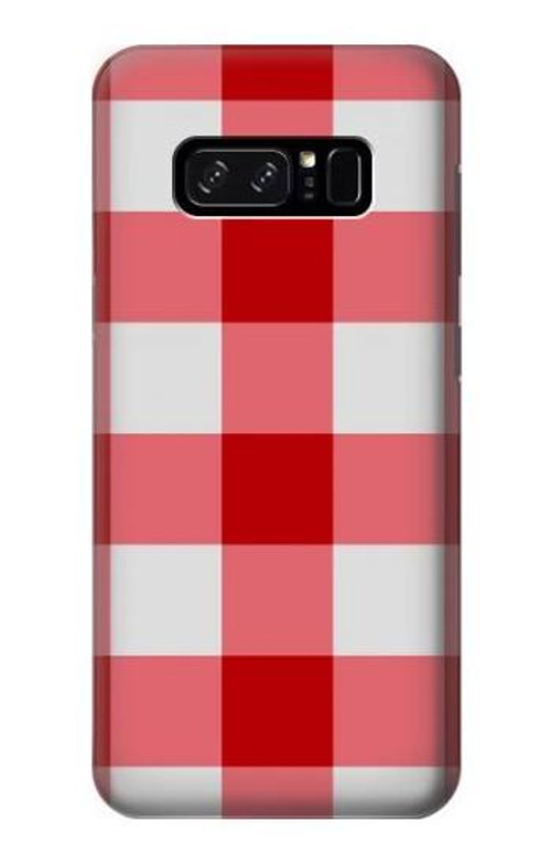 W3535 Red Gingham Case Cover Custodia e Flip Case per Note 8 Samsung Galaxy Note8
